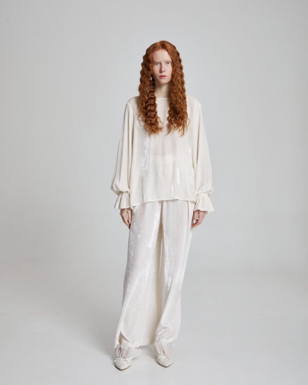 Mooncurrent Silk Velvet Trousers