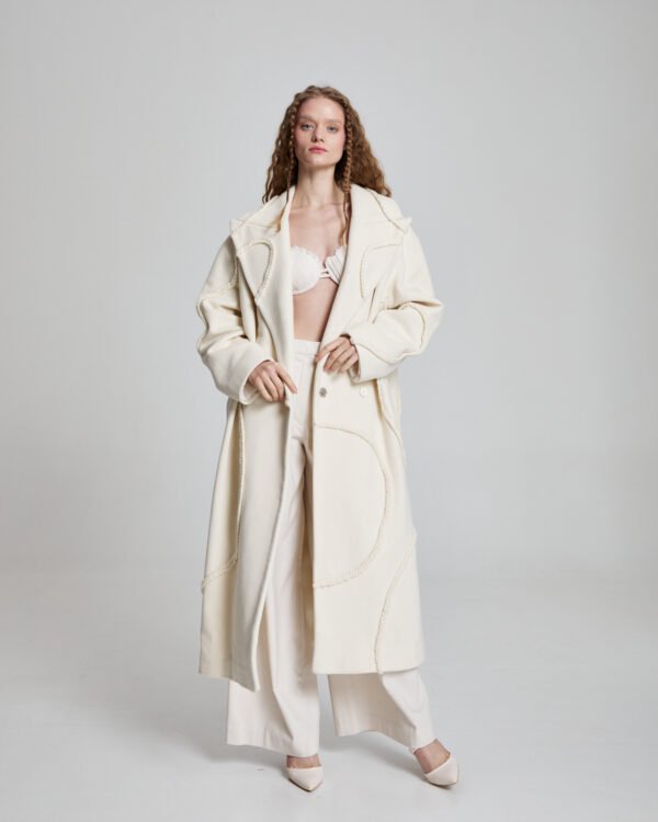 Nightfall Braid Wool Coat