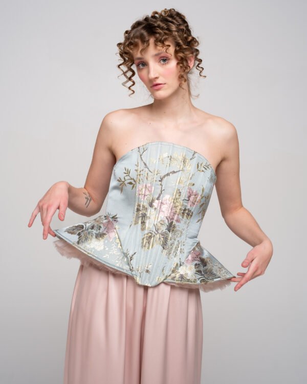 Bleu Rosé Sculptural Corset