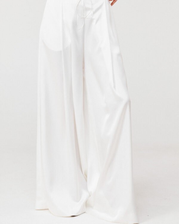 Versailles Bloom Satin Palazzo