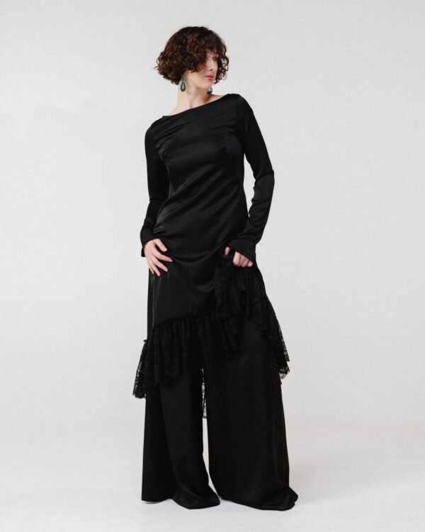 Noir Héritage Midi Dress